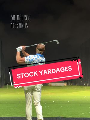 My stock yardages! #golf #golfswing #athlete #fitness