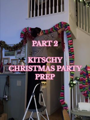 Replying to @Sandy Brindl sorry for making you wait I was working my hands to the bone crafting for this!!!!🎀 if you think i’m missing anything let me know! #partyprep #kitschychristmas #christmascrafts #DIY #christmasparty 