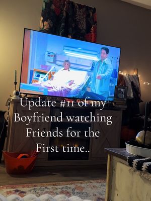 Update # 11! @jessegraybill watching Friends for the first time! I have a good bit of videos left as we finally hit season 10 last night so as soon as I go through, them I’ll be posting! Enjoy! 😂 #rossandrachel #firsttimewatching #inlabor #janice #friends 
