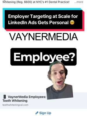 #greenscreen individual employer targeting on #linkedinads gets personal (I respect it!) give your hands on keys #paidsocial person a raise for this one 212 Dental NYC — a lead gen personalization strategy with 🦷!!! 😉🤓 #socialmediamanager #dentaltok 