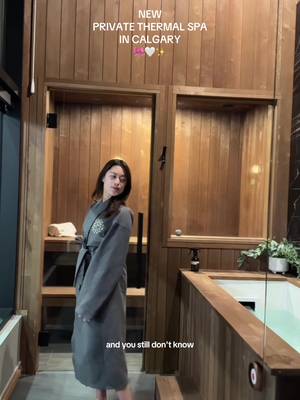 ✨ Calgary’s newest private hydrotherapy spa… and I’m obsessed. @leelathermalhouse just opened and it’s giving full luxury retreat energy without leaving the city. You get your own private thermal room — cold plunge, hot soak, sauna, shower — fully to yourself or to share with someone you love. The atmosphere is quiet, warm, relaxing, and honestly the perfect self-care reset after a long week.  If you’re looking for a solo date ideaor a cozy winter activity… this is it. 🤍 Save this for your next spa day. Calgary needed this. 📍 Leela Thermal House – Calgary #yycspa #hydrotherapyspa #calgaryspa #yycwellness #thingstodoincalgary   