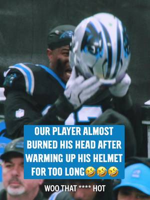 A real hot head 🤣 #carolina #panthers #nfl #micdup 