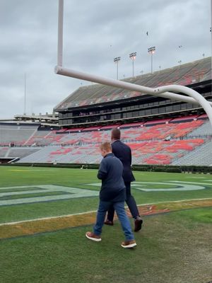 First steps on Pat Dye Field. A new era for the Golesh family 🦅 #WarEagle 
