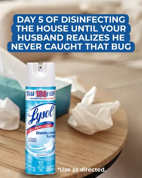 Let’s see how many days it’ll take 🤭 #LysolDisinfectantSpray