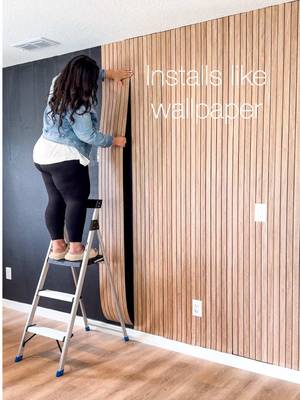 DIY wall with these peel & stick pieces! A super easy project you can do!! 😍 Shop on my Amazon & LTK storefront at the link in my bio! ♥️ #DIY #amazon #amazonfinds #Home 