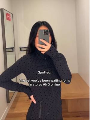 Replying to @moniquelagessie Definitely worth the wait. Say hello to Polka Flock. #lululemon #lululemonpolkadot 