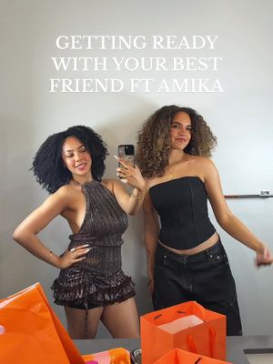 #UltaBeautyPartner getting ready just to stay in >>> 🤭 and we look good doing it because @amika is now at @Ulta Beauty 😍 #UltaBeauty #UBCollective #curlyhairproducts #curlyhairroutine