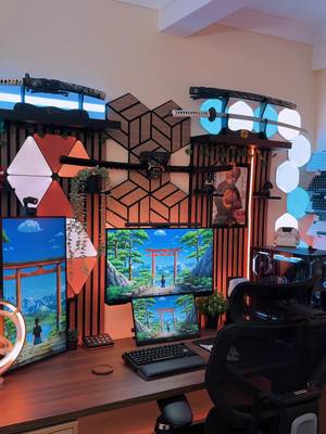 Finally Build my Dream Gaming Setup. 🤩 #cozygaming #wallpaper #GamingSetup #setupgaming #setup 