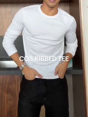 Cos never fails to disappoint #cos #slimribbedtee #wardrobeessentials 