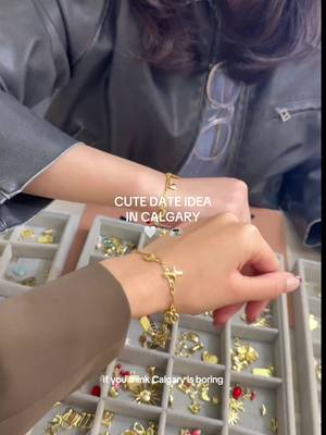 Here’s a must-try activity in Calgary (part 1): a charm bracelet workshop you can do with your friends 🤍 I went for the first time and it was so fun. The process is super simple: Step 1: Pick your bracelet Step 2: Choose your charms Step 3: They tighten everything for you so it lasts forever The place was clean, comfy, cute — and honestly such a good girls-day idea. I brought my friends and we all left obsessed with our bracelets. 📍 Address: 1907 34 Ave SW, Calgary, AB T2T 2C2 Totally recommend if you want a cozy, creative activity in the city. — whattodoincalgary, calgaryinfluencer, calgaryactivities, calgarythingstodo, activityideascalgary, calgarycontentcreator, yycdateideas, yyctodo, calgarylifestyle, calgaryvlogger, yycinfluencer, thingsdoincalgary #yycresto  #whattodoincalgary #thingstodoincalgary #calgaryactivities #yycevents     