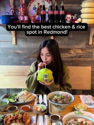 📍A Ma Chicken Rice, 7405 168th Ave NE, Ste 140, Redmond, WA 98052 #seattlefood #seattlefoodie #seattlefoodrecs 