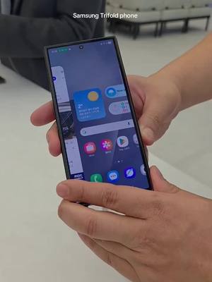 Samsung’s new Trifold phone looks interesting. Maybe a folding iPhone is getting closer too 🤔 .  Not my video fyi but wanted to share. #samsungtrifold 