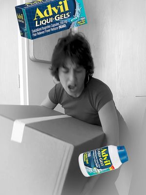 Your mom would also tell you to take Advil Liqui-Gels to treat your pain fast.