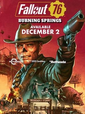 Become a Bounty Hunter just like The Ghoul himself The next major update for #Fallout76, Burning Springs, arrives today!