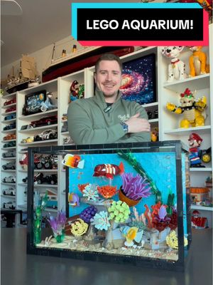 LEGO AQUARIUM! I’m actually really glad I got this one. It came out so great, definitely one of my new favorites! #LEGO #Cars #ASMR #Audi #Aquarium
