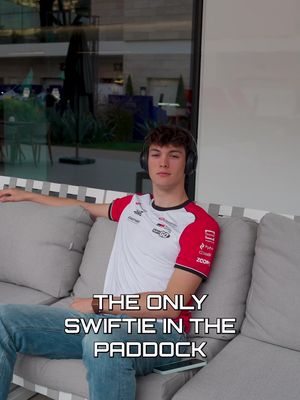 He’s a Swiftie and proud 😍 #HaasF1 #F1 #swifties #F1TikTok 