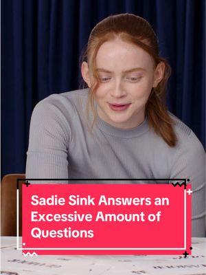 How many questions can #SadieSink answer in 100 seconds? We challenged our November cover star to answer an excessive amount of questions – watch the full video at the link in bio. #ExcessiveQuestions 