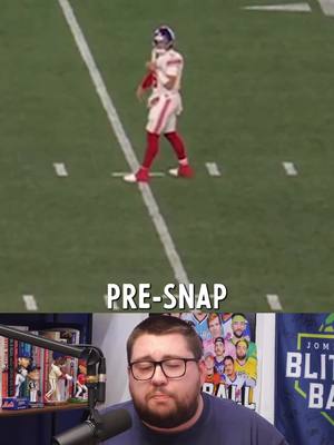 Jaxson Dart has great pre-snap command of the Giants offense #giants #nygiants #jaxsondart 
