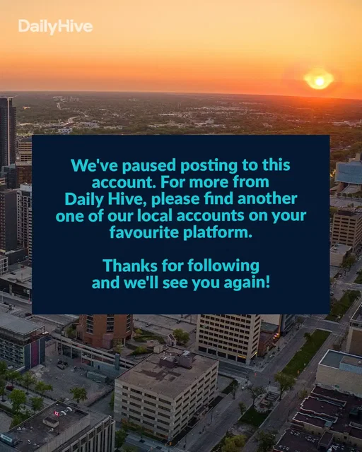 Daily Hive Winnipeg is hitting pause on this account. Want more Daily Hive content? Catch us on our other local pages ❤️🇨🇦