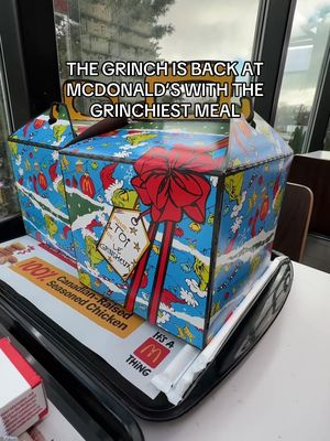*AD The Grinch is back at @mcdonald’s canada🇨🇦 with The Grinchiest Meal yet!   The Grinchiest Meal comes with your choice of Big Mac, 10-piece Chicken McNuggets, McChicken, Spicy Habanero McChicken, McVeggie or Spicy McVeggie, Who-Hash Bites, a medium fountain drink and a pair of mismatched Grinch socks, but it’s only available for a limited time! #mcdonalds #thegrinchiestmeal #christmas #thegrinch #Foodie 