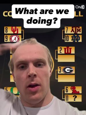 I think the committee has been trying to makeup for their ranking of Miami since putting them at #18…. But this playoff structure is hot trash. 