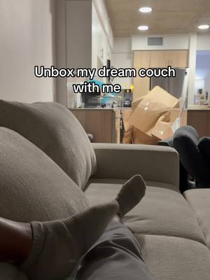 Writing this caption on my brand newww couchhhh #livingspaces #newcouch #tiktokmademebuyit 