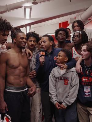 team win 🤝 team interview 🎙️ #cuse #syracuse #orange #basketball