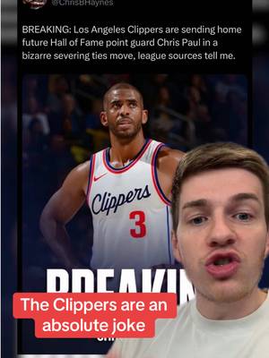 The Clippers just cut Chris Paul as if they couldn’t get more embarrassing this season #NBA #basketball #clippers #chrispaul #fyp 