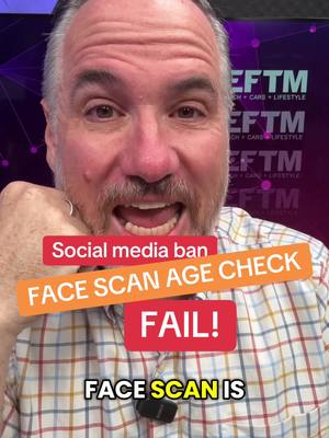 Social Media Ban - Face Scan age estimation FAIL - kids will love this tech :) #fail #Tech #socialmediaban #snapchat #facescan 