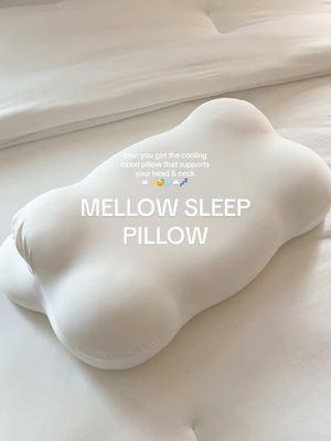 finally a pillow that's helps you stay aligned whether you’re a side, back, or stomach sleeper 😭🙌🏻☁️💤 literally a cloud pillow  ☁️ #cloudpillow #pillow #mellowsleep #tiktokshopholidayhaul @Mellow Sleep 