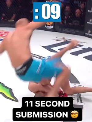One of the fastest submissions you will ever see ⏱️ #PFL #Bellator #fight #mma #highlight #fast
