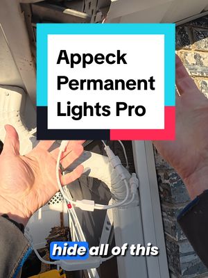 Appeck Permanent Outdoor Lights Pro Track Install with Splitter @Appeck #ad 