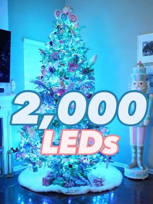 Wrapped our tree with 2,000 smart Christmas lights! Now fully automated with my smart home! For those asking - we are using 2 sets of Govee Smart Christmas Lights (328 ft).  #smarthometechnology #christmasdecor #christmastree @Govee 