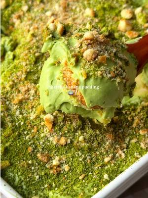 love you so matchaaaaa 🍵 banana pudding x matcha = a match made in heaven 🤤 #matcha #bananapudding #easydessert #asiandesserts #asiandessert 