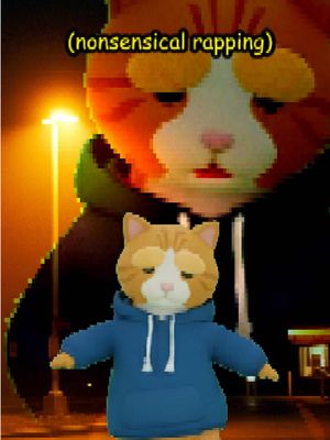 Bwita Cat gets a thwee dee gwow up #cat #unhinged #rap #song #hydration 