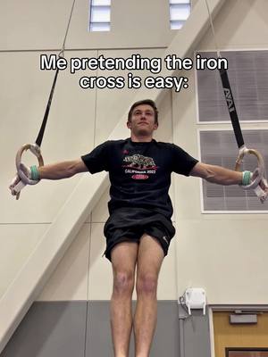 Iron cross is nothing for him 😳 #gymnastics #gymnast #olympics #olympic #rings  