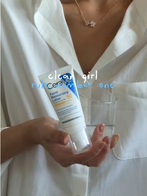 Clean girl rule no. 1 @CeraVe  #SPF #CeraVe #Skincare #AD ALWAYS READ THE LABEL AND FOLLOW THE DIRECTIONS FOR USE. Apply 20 minutes before sun exposure. Sunscreen is only one part of sun protection so wear protective clothing and seek shade. Avoid prolonged sun exposure. Reapply every 2 hours and after swimming, towelling and perspiring in accordance with directions.