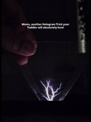 A little STEM , a little hologram magic!  #hologram #screenfree #stem #viral #toddler 