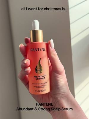 send this to someone who’s been asking what to get you for Christmas… #Abundantandstrong #pantene #scalpserum #antihairloss 