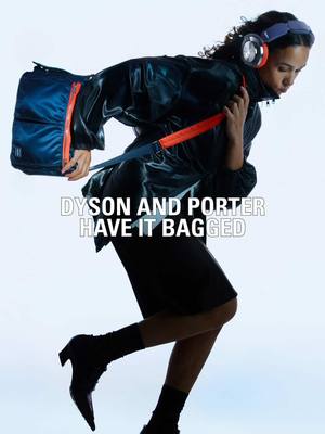 Dyson’s OnTrac™ headphones set the engineering tone. PORTER sets the styling tone. Both set the craft tone.  The bag’s seventy-seven-component build and external mount turn carry into something intentional, technical and clean.