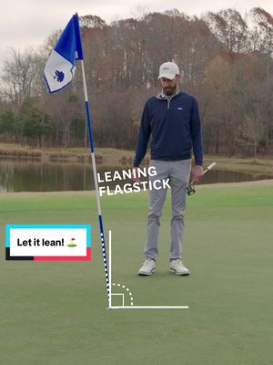 You get to play the course as you find it... even if the flagstick is leaning! ⛳️