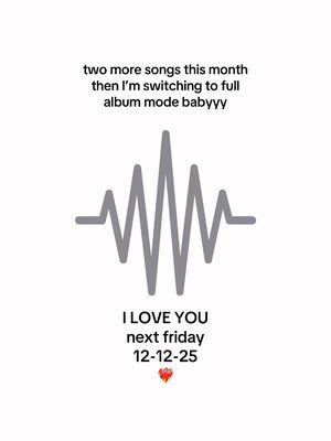 I LOVE YOU NEXT FRIDAY 12-12-25 #fyp #newmusic 