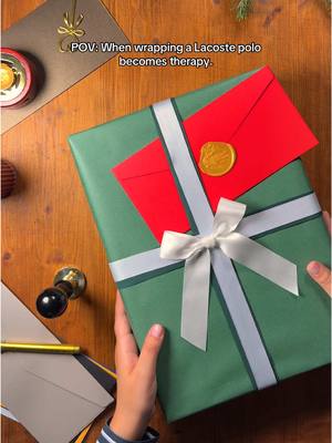 Nothing beats a perfectly wrapped gift. #Lacoste #giftidea #winter #fashiontiktok #holiday 