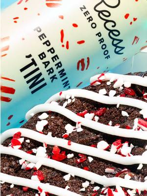 Meet the Recess Peppermint Bark Cookie — our festive collab with @Recess , inspired by their new Peppermint Bark ‘Tini Holiday Mocktail. A rich fudge brownie cookie studded with dark chocolate chips, finished with peppermint icing and a peppermint crunch.  Drops Friday 12.5 Limited time only. 