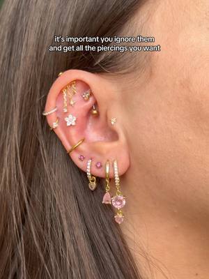 don’t make the same mistake i did 😔 #piercingtok #earstyling #earcuration #cartilagepiercing #earstacking 