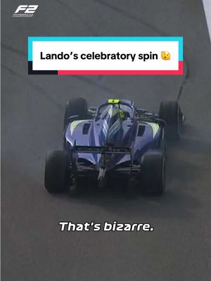 hope Lando recreates this if he wins on Sunday 🤣 #f2 #formula2 #abudhabigp #f1 #landonorris 