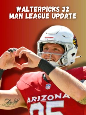 Fantasy football WalterPicks 32 man league update. #walterpicks32 #fantasyfootball #fantasyfootballrankings #49erswalterpicks #fantasyfootballadvice 