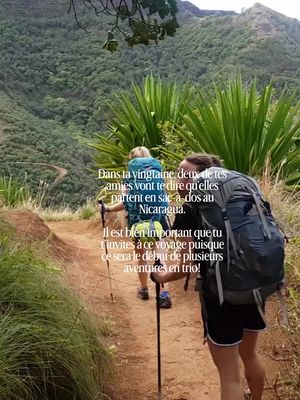 Une chose que je suis heureuse d’avoir fait dans la vingtaine? M’inviter dans un voyage qui va créer un trio d’aventurières! #backpacking #backpackgirl #backpackwomen 