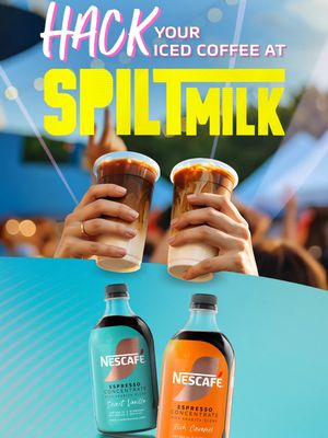 We are bringing the ultimate chill to Spilt Milk this year ☕ Hit up the NESCAFÉ Espresso Concentrates Chill Zone at Canberra and Ballarat Spilt Milk for a FREE iced coffee and a spot to relax between sets. Brewed for good vibes – because with NESCAFÉ, you can Hack It anywhere, even at the festival. #spiltmilk #spiltmilk2025#NESCAFEcoldhacks #nescafeespressoconcentrate #pouritmixithackit
