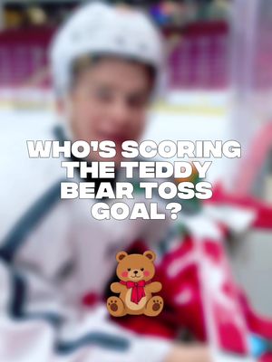 Who’s scoring the teddy bear toss goal?? 🧸👀 #ohl #hockey #soogreyhounds #thesoo #teddybeartoss 
